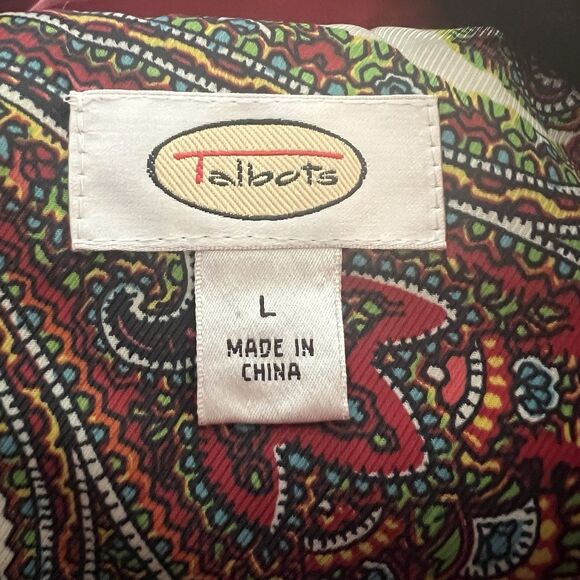 Talbots Women’s Puffer Vest Large Down Filled - Picture 3 of 5